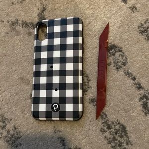 Gingham loopy case for iPhone X